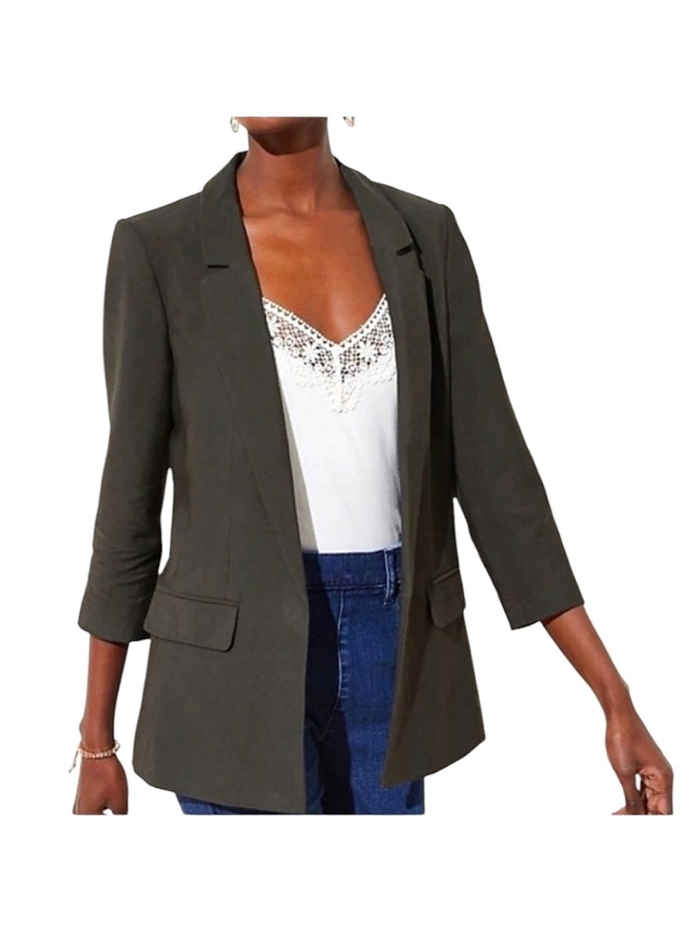 Olive loft blazer